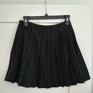 Black Pin-Striped Skirt